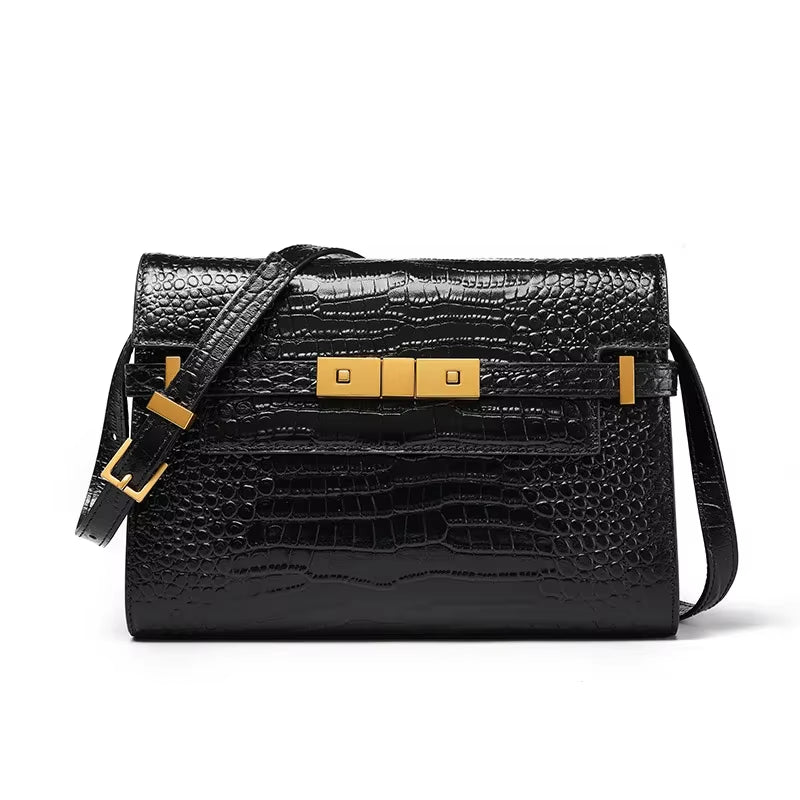 Chic Manhattan Handbag: Retro-Inspired Underarm Baguette Bag for a High-End Look