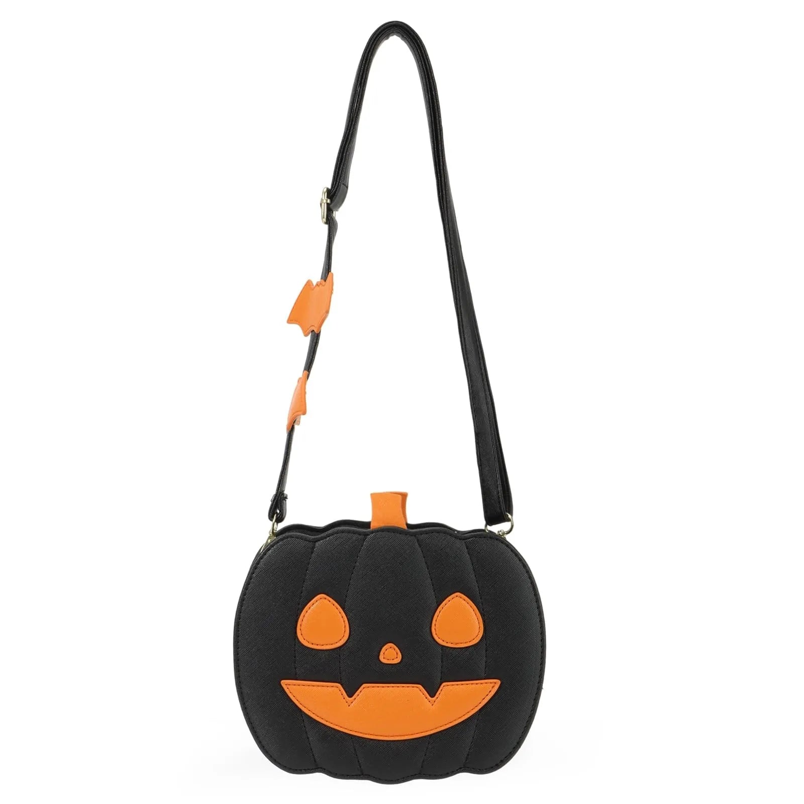 Chic Halloween Pumpkin Purse with Ghost Skull Accent - Perfect for Women & Girls!