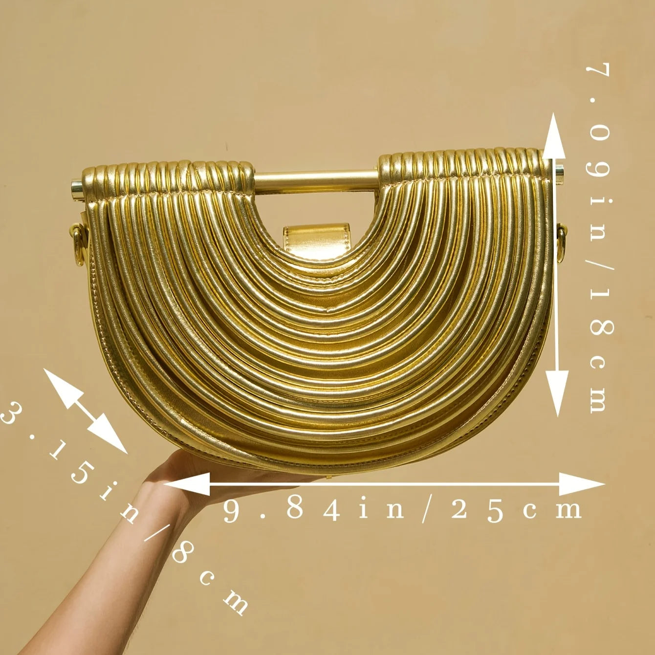 Chic Gold Luxury Handwoven Noodle Hobo Bag - New Designer Evening Clutch for Women 2025