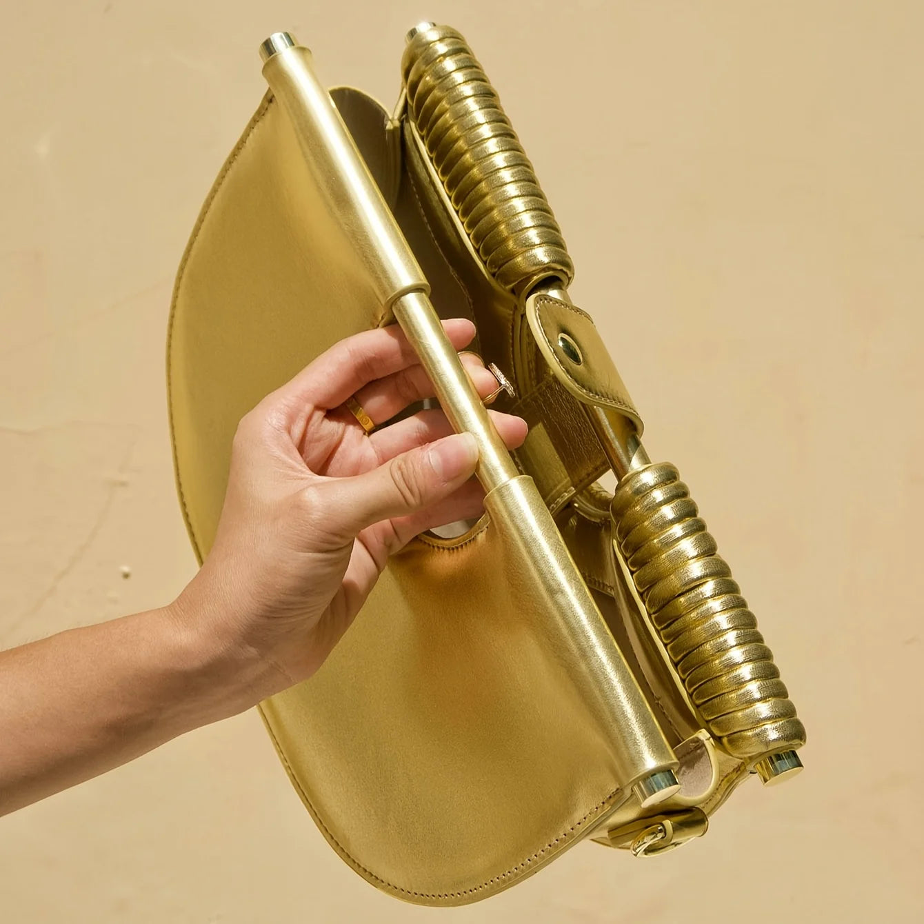 Chic Gold Luxury Handwoven Noodle Hobo Bag - New Designer Evening Clutch for Women 2025