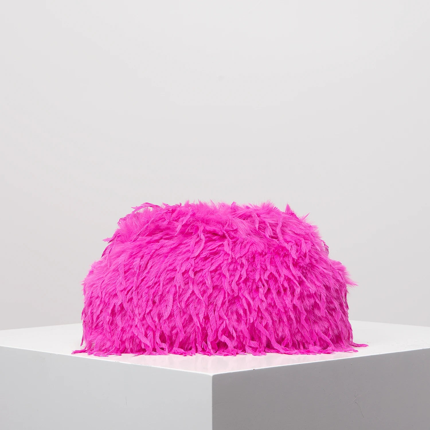 Trendy Dopamine-Style Plush Clutch - Y2K Candy-Colored Purse for Chic Evenings