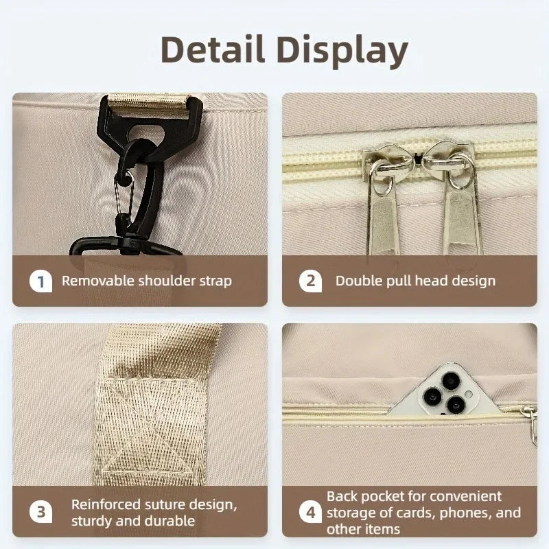 Versatile Large-Capacity Travel Duffle Bag with Adjustable Strap - Durable Nylon Gym Bag for All Your Sports Needs!