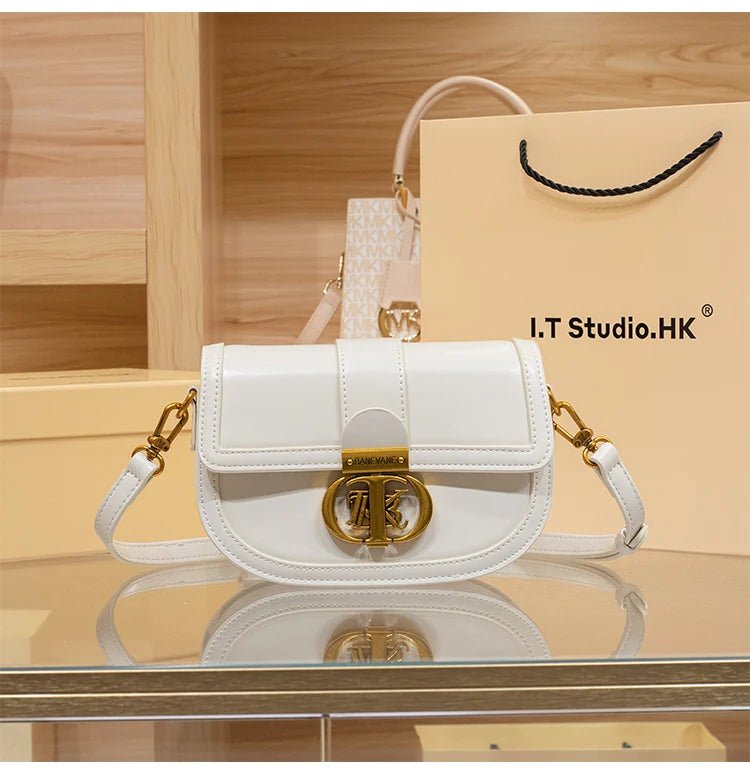 Chic 2024 Genuine Leather Women's Underarm Handbag - Trendy Spring/Summer Crossbody Design
