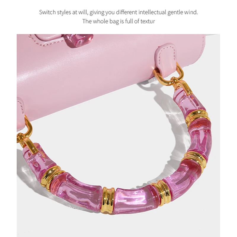 Elevate Your Style with the 2025 Luxury Bamboo Handle Saddle Bag - Retro Chic Crossbody Purse with Sparkling Crystal Accents