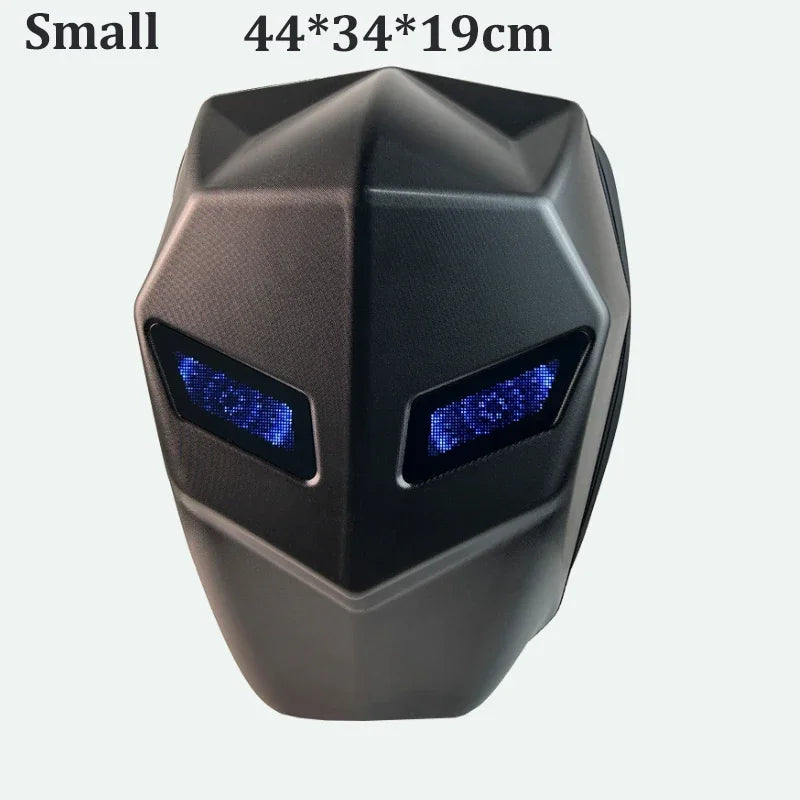 Hard Shell LED Backpack for Men & Women - Waterproof Motorcycle Cycling & Business Travel Laptop Bag