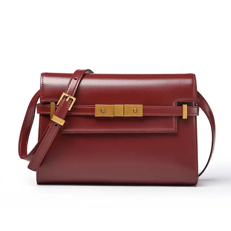 Chic Manhattan Handbag: Retro-Inspired Underarm Baguette Bag for a High-End Look