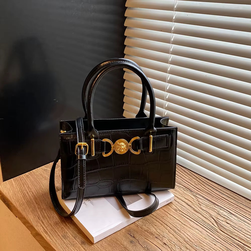 Small Handbag Women'S Autumn/Winter Versatile New Retro Leopard Print Crossbody Bag Trendy Ins Square Tote Bag