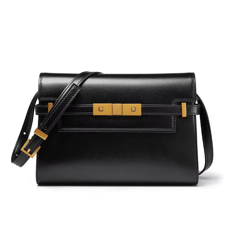 Chic Manhattan Handbag: Retro-Inspired Underarm Baguette Bag for a High-End Look