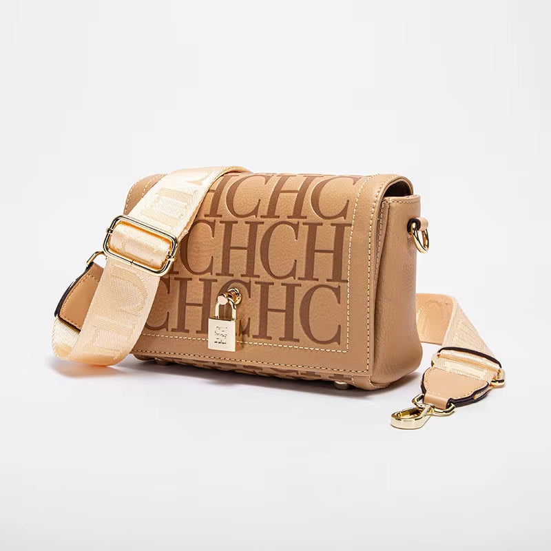 Luxury Fashion Women's Shoulder Bag with Elegant Metal Buckle - 2025 Trendy Printed Design