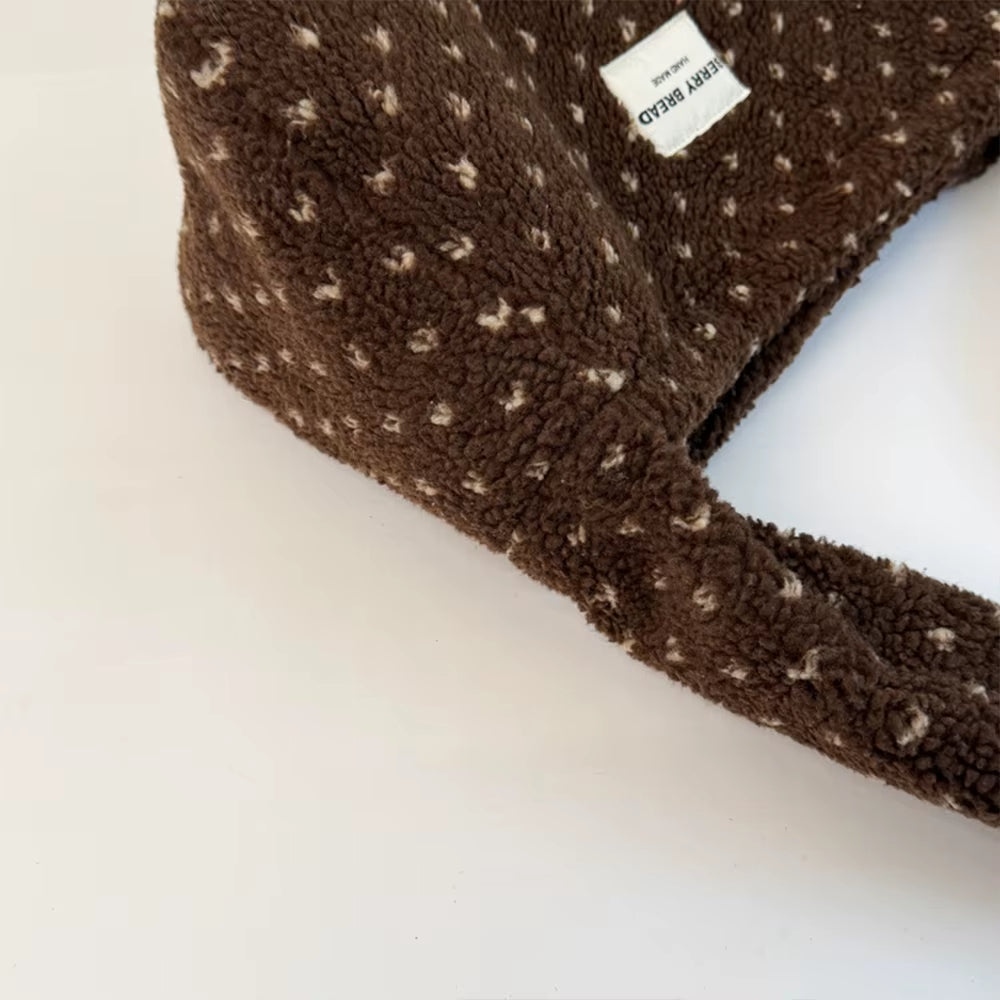 Cozy Chic Plush Love Crossbody Bag - Large Capacity Furry Shopper for Autumn & Winter