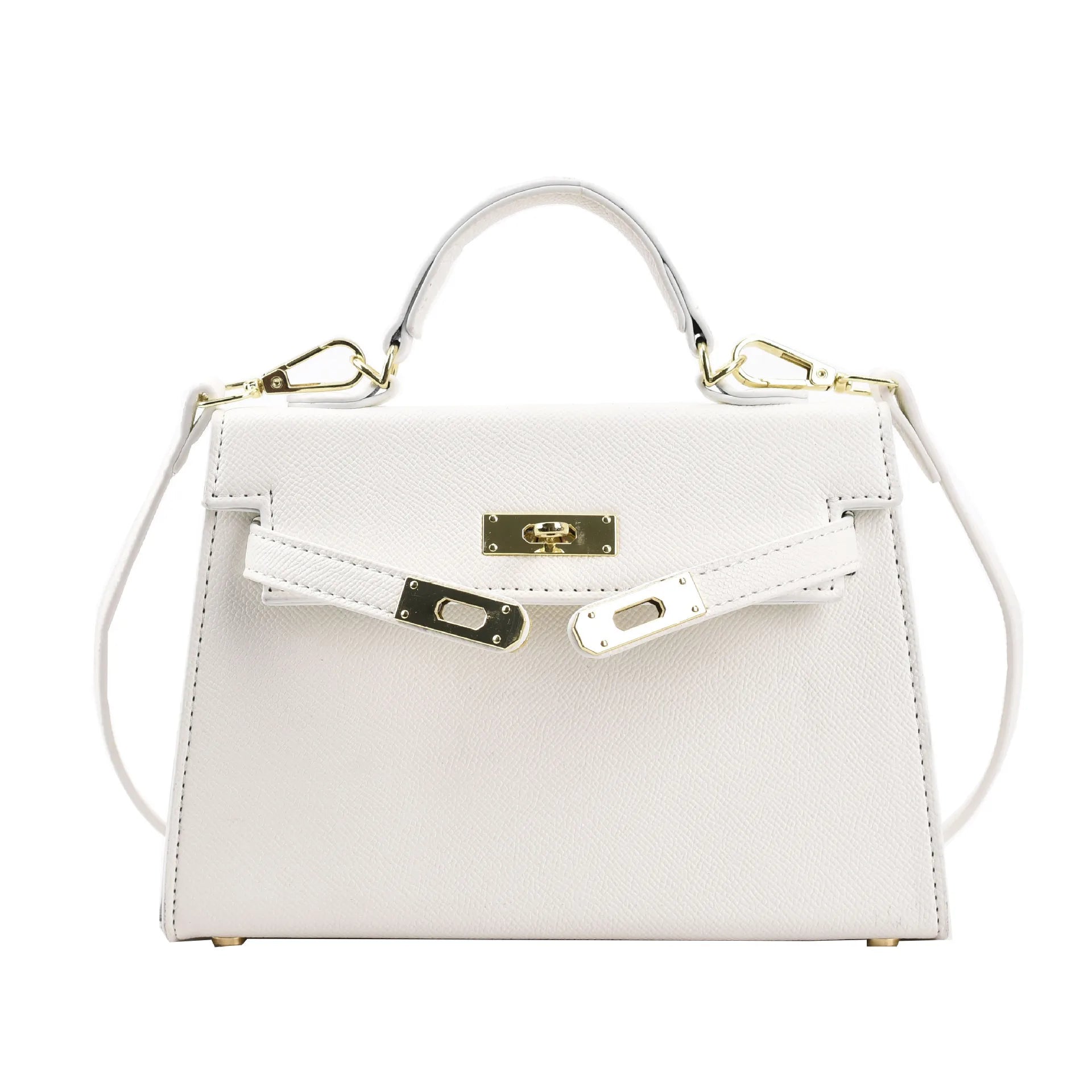 New Style Women'S Bag with Lock Closure Fashionable Women Bag Trendy Embossed Women'S Shoulder Bag Popular Crossbody Bag