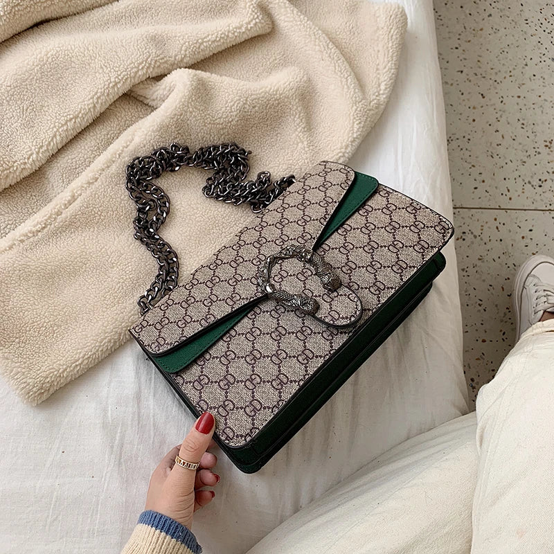 Vintage PU Crossbody Bag for Women - Lightweight Shoulder Bag with Magnetic Snap & Multiple Compartments Daily Essentials