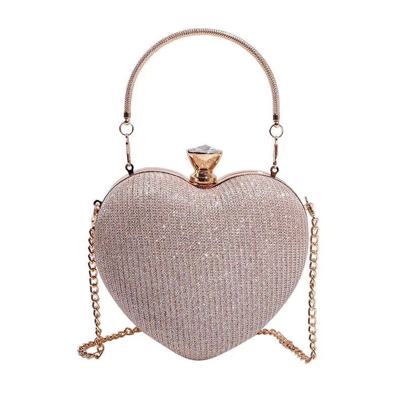 Luxury Gold Silk Circular Evening Bag with Rhinestone Detail - Elegant Clutch for Women’s Banquet & Party Events