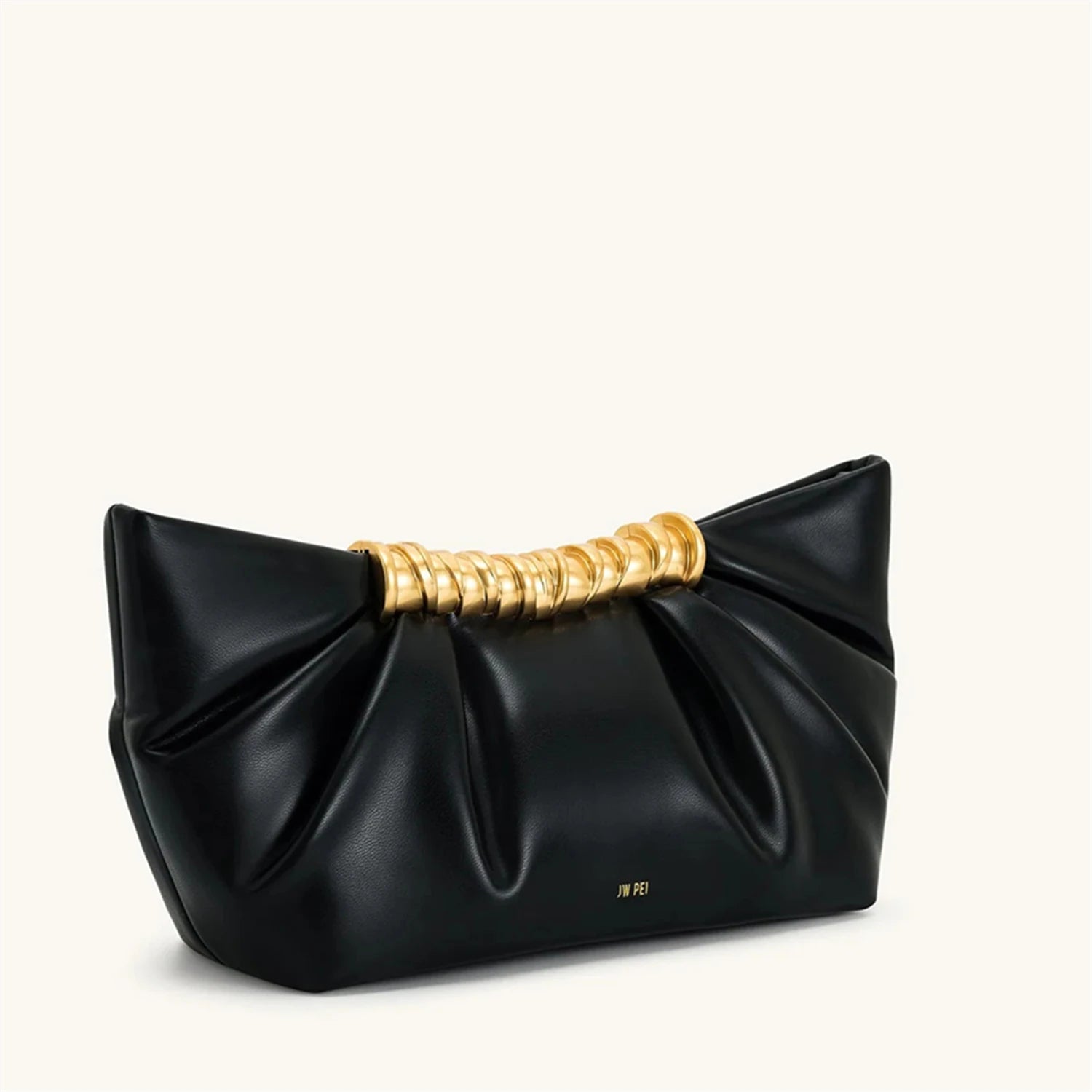 Leia Elegant Pleated Shoulder Bag - Mini Metal Chain Crossbody Purse for Evening Parties - 2025 New Arrival