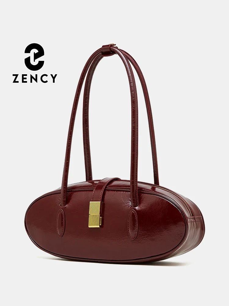 Luxury Genuine Leather Women's Handbag - Stylish Large Capacity Underarm Bag for Fashion-Forward Lovers, Wives, and Girlfriends