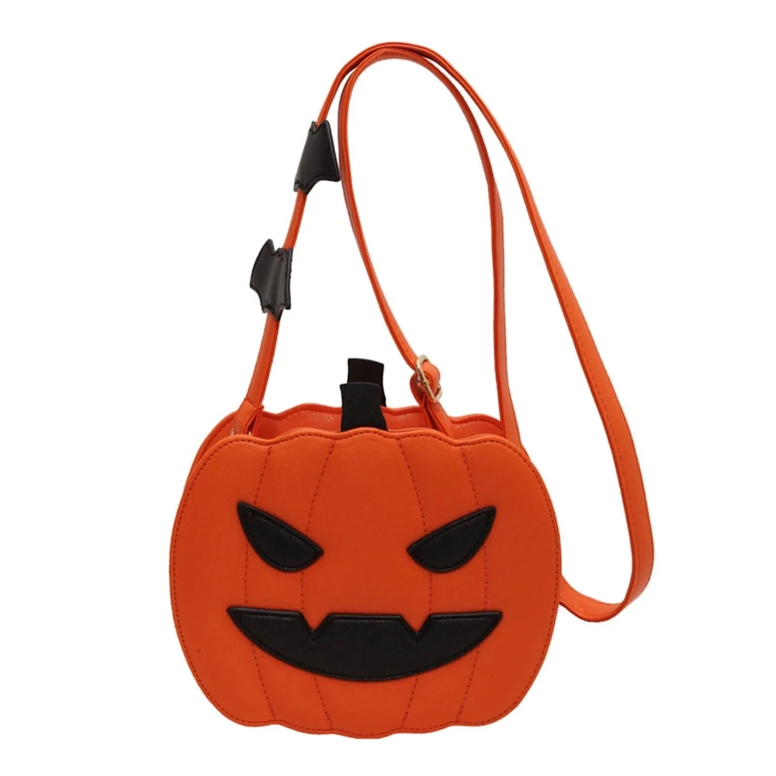 Chic Halloween Pumpkin Purse with Ghost Skull Accent - Perfect for Women & Girls!