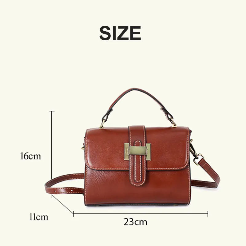 Vintage Women'S Crossbody Bags 2025 New Genuine Leather Shoulder Bag Luxury Designer Women Square Bag Cowhide Handbags ML9240