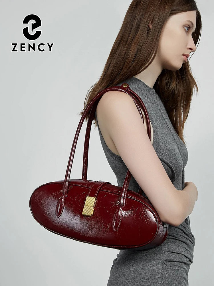 Luxury Genuine Leather Women's Handbag - Stylish Large Capacity Underarm Bag for Fashion-Forward Lovers, Wives, and Girlfriends