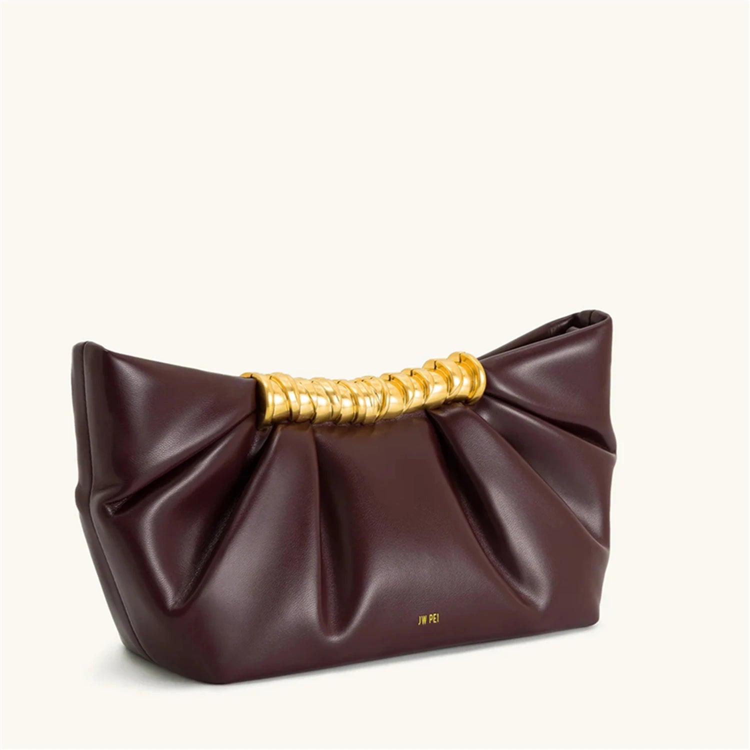 Leia Elegant Pleated Shoulder Bag - Mini Metal Chain Crossbody Purse for Evening Parties - 2025 New Arrival