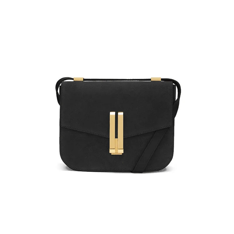New Autumn and Winter Commuter Women'S Suede Tofu Bag, Small Square Bag, Niche Design Single-Shoulder Crossbody Bag